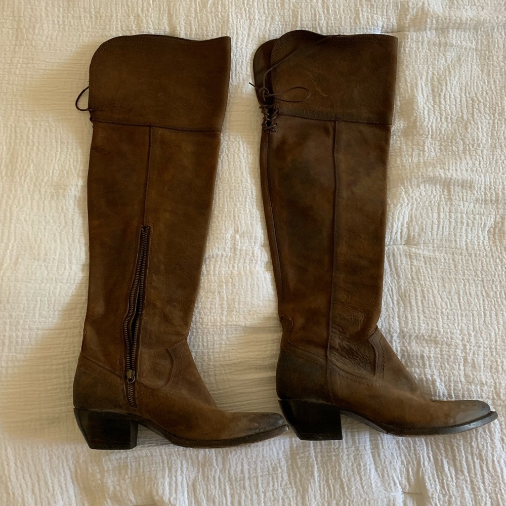 Frye brown leather boots